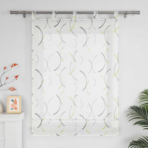 Roman Shade with Printed Clip Design