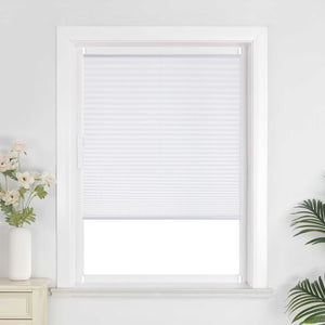 Pleated Blind White Pleated Blind Polyester 1 Piece - White, W x H 40 x 110cm