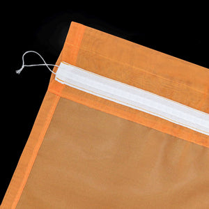 Cafe Curtain with Rod Pocket Gatherable 2 Pieces - Dark Blue, H x W 61 x 66cm