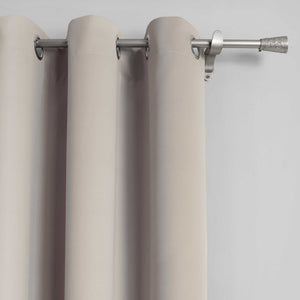 Blackout Grommet Curtain Gradient Thermal Minimalist Style 1 Piece
