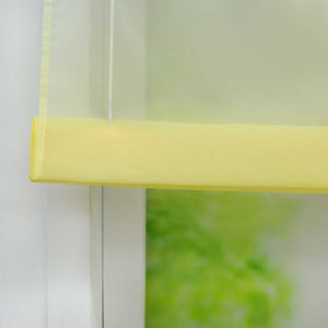 Roman Shade with V-Shaped Tabs Gradient Color Sheer Light Filtering Airy 1 Piece - Orange, W x H 60 x 130cm
