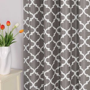 Blackout Curtain Thermal Curtain with Rod Pocket 1 Piece - Gray, H x W 175 x 140cm