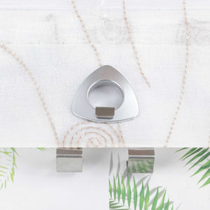 Roman Shade with Circle Pattern and Hook Hanging