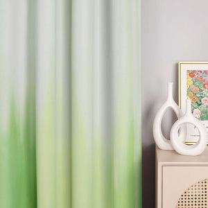 Blackout Curtain with Gradient Grommet Curtain Panel 1 Piece - Gray, H x W 225 x 135cm