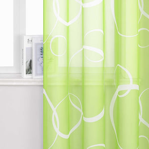 Curtain with White Circle Pattern & Drawstring (1 Piece)