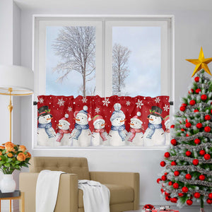 Cafe Curtain Christmas - Festive Valance - Green, H x W 55 x 175cm