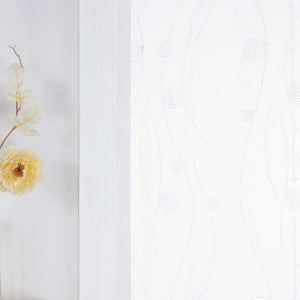 Roman Shade with Circle Pattern - Black, W x H 80 x 140cm