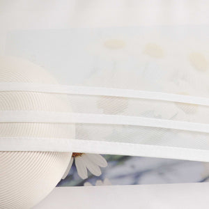 Roman Shade Tab-Top Curtain Solid Color Sheer Voile with Decorative Folds 1 Piece - Dark Gray, H x W 155 x 140cm