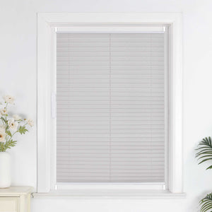Pleated Blind Gray No-Drill made of Polyester 1 Piece - Gray, W x H 40 x 130cm