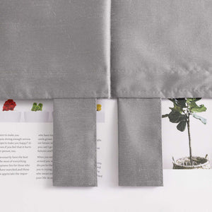 Roman Shade with Tab-Top Hanging Kitchen Curtains 1 Piece - Brown, W x H 100 x 140cm
