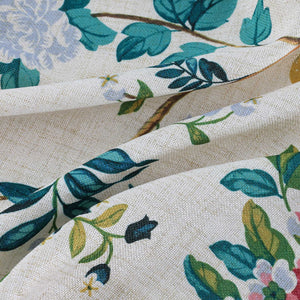Semi-Sheer Cafe Curtain in Asian Style 1 Piece