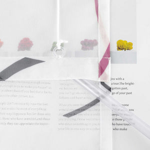 Roman Shade with Printed Clip Design