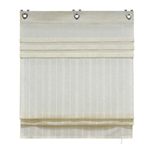 Roman Shade with U-Hooks Striped Pattern Solid Color 1 Piece