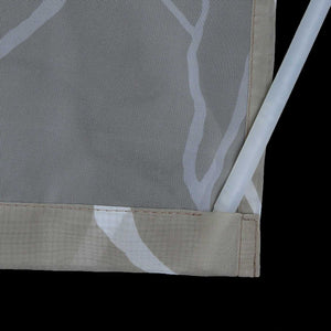 Tab-Top Curtain Panel with Branch Pattern Light-Filtering Set of 2