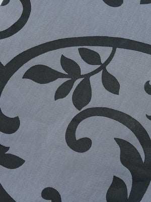 Hook-and-Loop Sliding Panel Curtains with Floral Pattern Set of 2