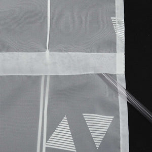 Roman Shade No-Drill with Hook Hanging Voile Grommet with Shimmer Print 1 Piece