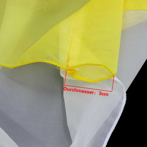 Cafe Curtain with Rod Pocket Voile with Tassel 1 Piece - Yellow, W x H 80 x 150cm
