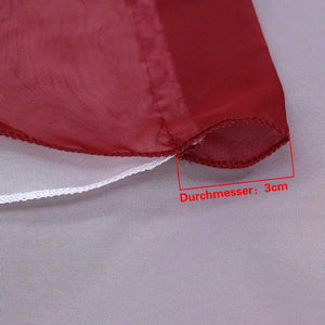 Cafe Curtain with Rod Pocket Voile with Tassel 1 Piece - Blue, W x H 60 x 90cm