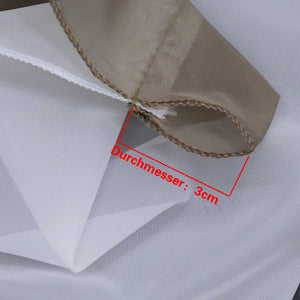 Cafe Curtain with Rod Pocket Voile with Tassel 1 Piece - Brown, W x H 60 x 90cm