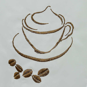 Cafe Curtain with Floral Pattern Short Light-Filtering 1 Piece