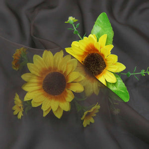 Cafe Curtain with Rod Pocket Gatherable 2 Pieces