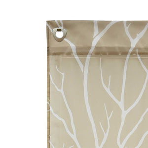 Roman Shade with U-Hooks Semi-Sheer Branch Pattern Light-Filtering 1 Piece
