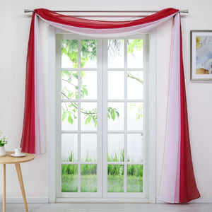 Decorative Curtain Panel with Gradient 1 Piece - orange, W x H 140 x 600cm