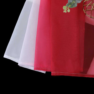 Decorative Curtain Panel with Gradient 1 Piece - Red, W x H 140 x 500cm