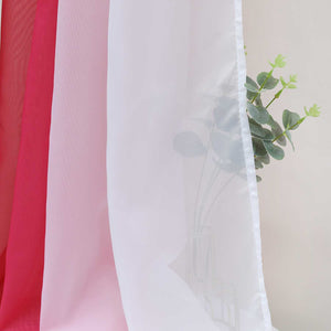 Decorative Curtain Panel with Gradient 1 Piece - Red, W x H 140 x 600cm
