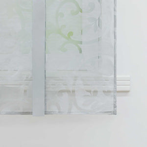 Roman Shade with Rod Pocket with Floral Pattern 1 Piece