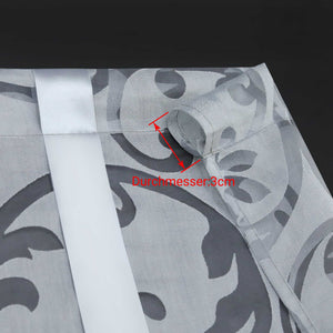 Roman Shade with Rod Pocket with Floral Pattern 1 Piece