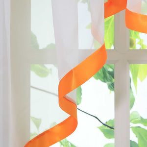 Cafe Curtain with Curtain Tape/ Window Decor Cross Design 1 Piece - Sand, W x H 300 x 100cm