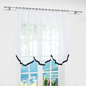 Multi-Functional Curtain Sheer Window Decor 1 Piece