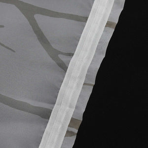 Tab-Top Curtain with Dense Branch Pattern Light-Filtering 1 Piece