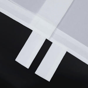 Roman Shade Solid Color Semi-Sheer Decorative Folds 1 Piece - Gray, H x W 140 x 60cm