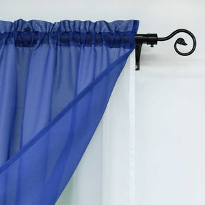 Two-Tone Cafe Curtain with Valances - Set of 2