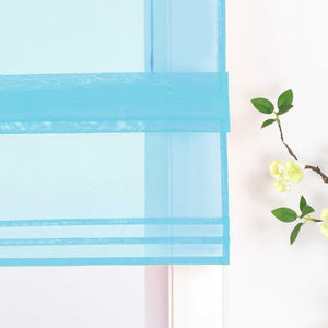 Roman Shade Solid Color Semi-Sheer Minimalist 1 Piece