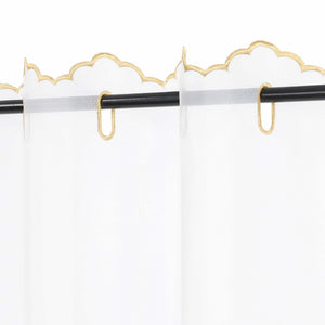 Christmas Cafe Curtain with Deer & Christmas Tree - Red, H x W 45 x 120cm