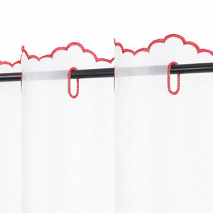 Christmas Cafe Curtain with Deer & Christmas Tree - Gold, H x W 45 x 90cm