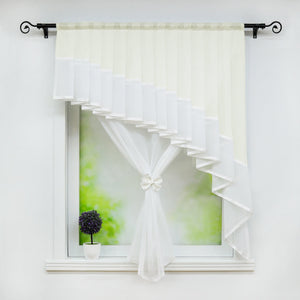 Romantic Curtain with Valance 2-in-1 Design
