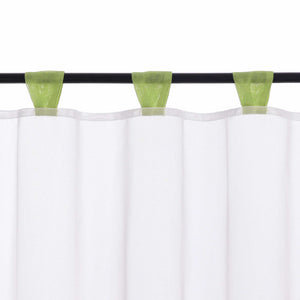 Cafe Curtain with Decorative Ribbon - Brown, H x W 45 x 145cm