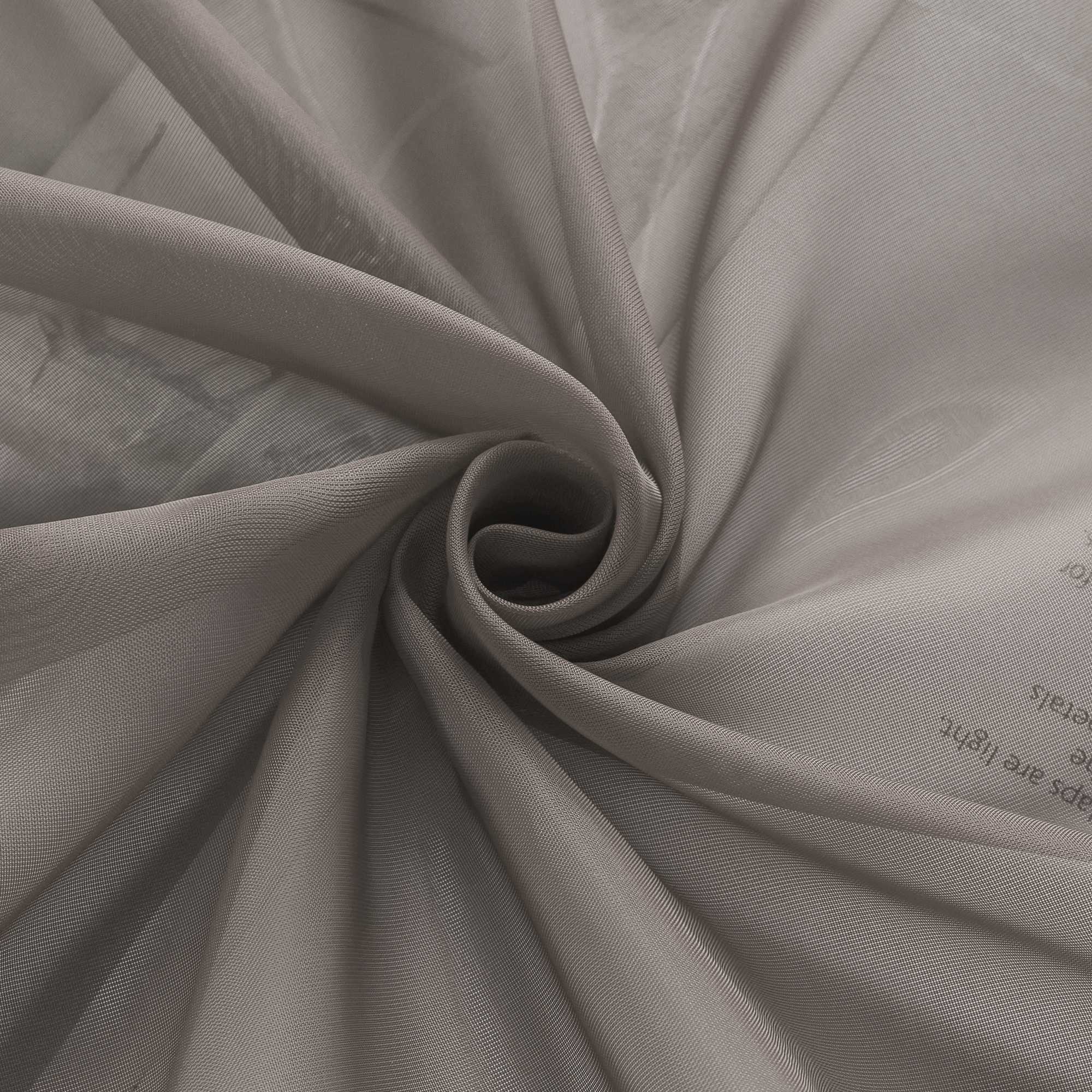 Roman Shade Tab-Top Curtain Solid Color Sheer Voile with Decorative Folds 1 Piece - White, H x W 155 x 140cm
