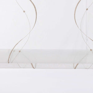 Roman Shade No-Drill with U-Hooks and Embroidery 1 Piece
