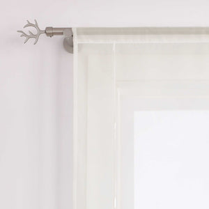 Roman Shade with Rod Pocket Sheer Airy Solid Color 1 Piece - Red, W x H 120 x 155cm
