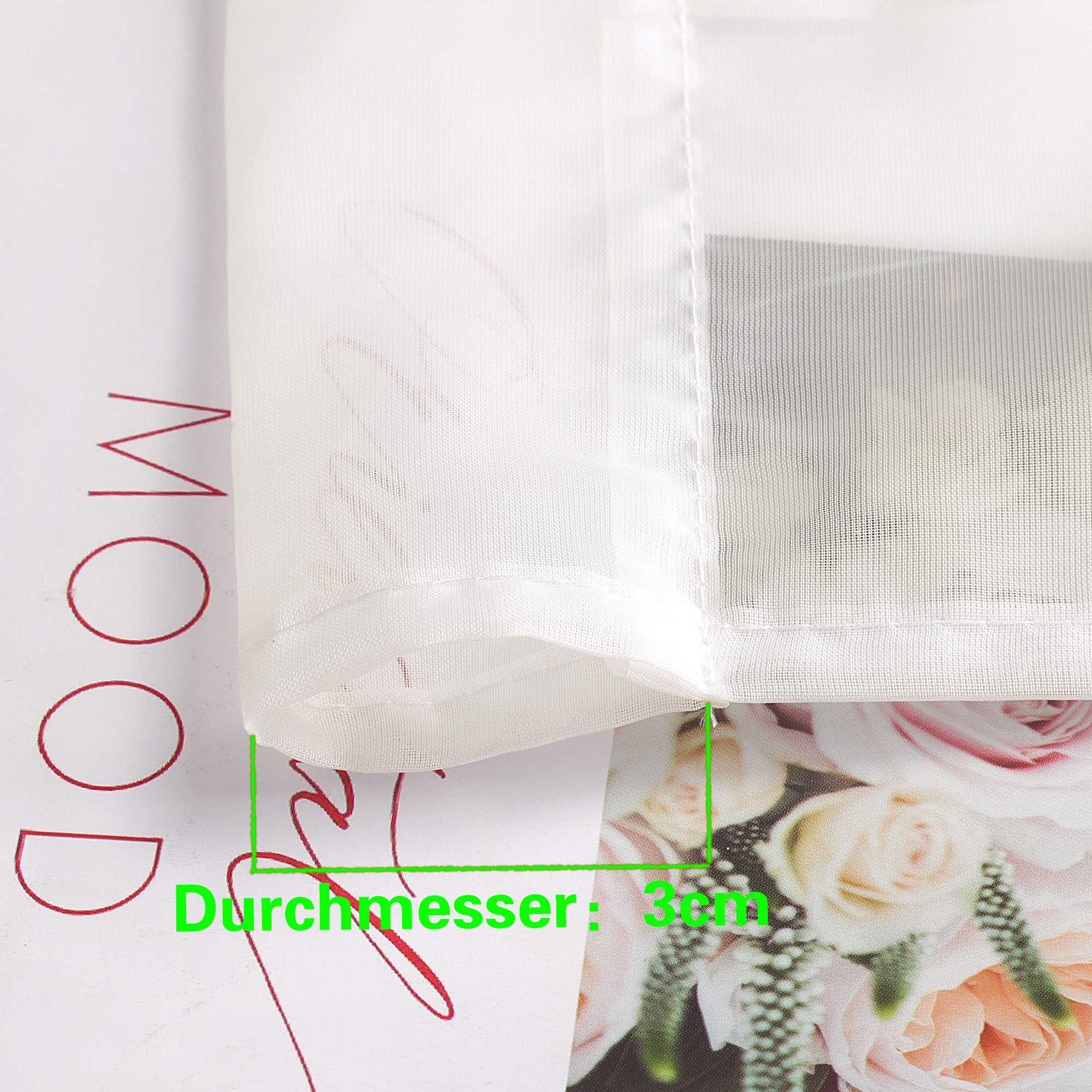 Roman Shade with Rod Pocket Sheer Airy Solid Color 1 Piece - Brown, W x H 140 x 155cm