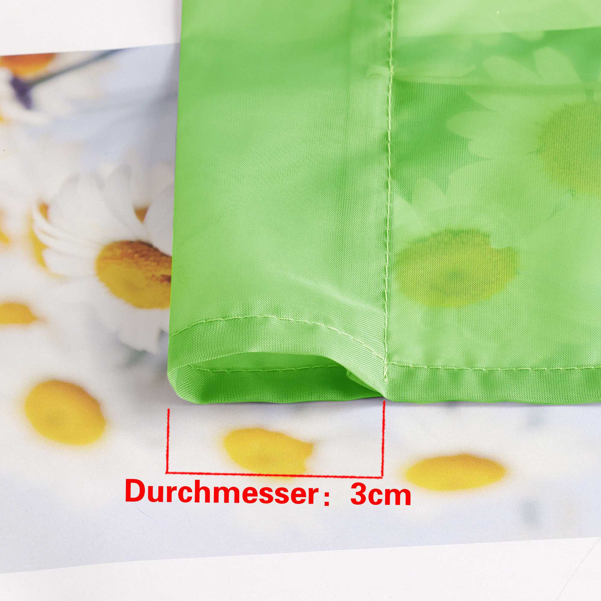 Roman Shade with Rod Pocket Sheer Airy Solid Color 1 Piece - Yellow, W x H 120 x 155cm
