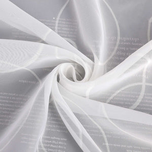 Cafe Curtain with Rod Pocket Short White