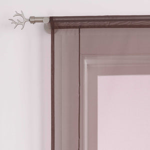 Roman Shade with Rod Pocket Sheer Airy Solid Color 1 Piece