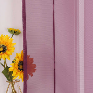 Roman Shade with Rod Pocket Sheer Airy Solid Color 1 Piece