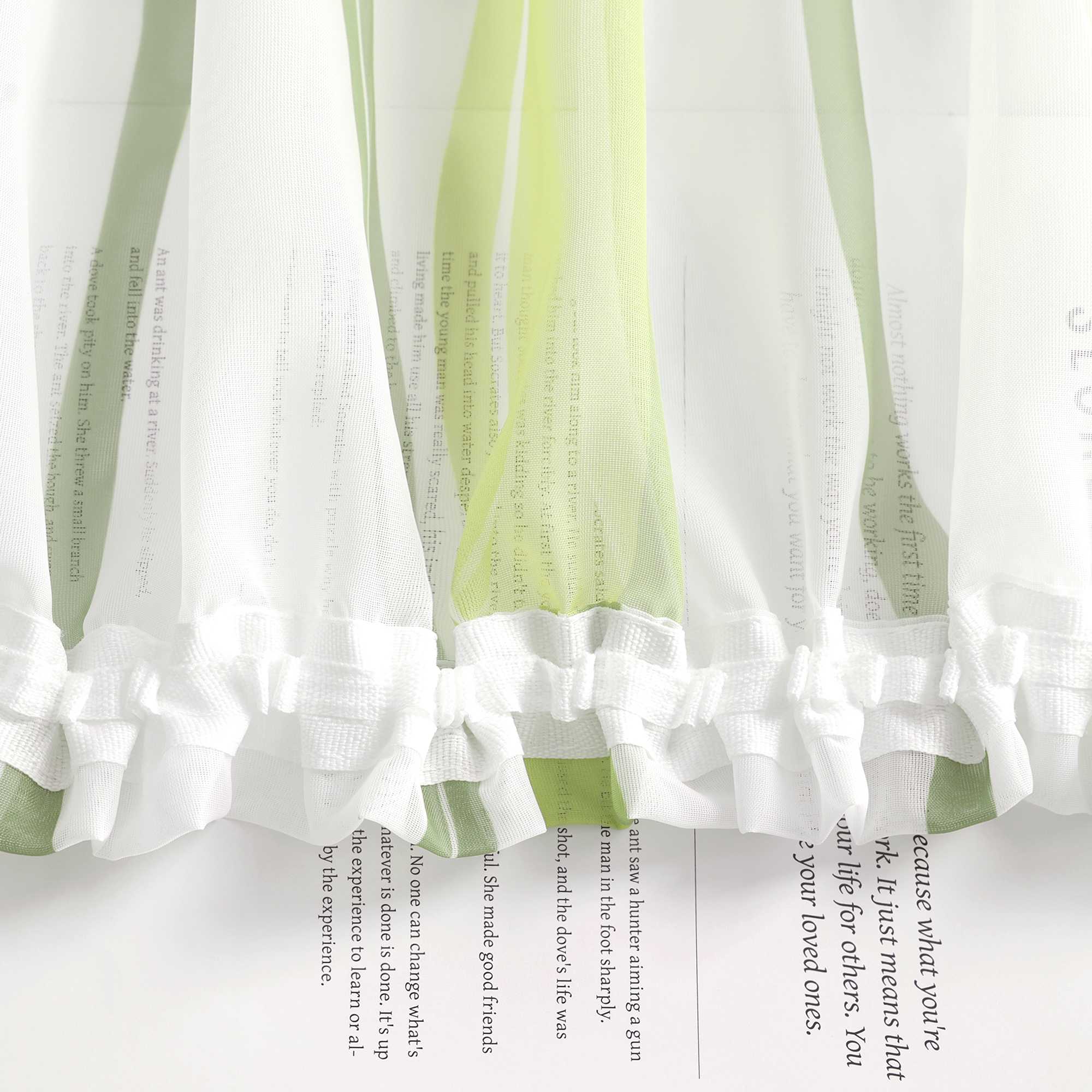 Curtain with Curtain Tape - Colorful Wave Pattern 1 Piece